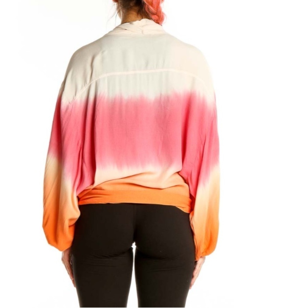 Young Fabulous & Broke Pink Orange Tie Dye Blouse - Picture 3 of 4